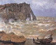 Claude Monet Etretat,Rough Sea Sweden oil painting artist